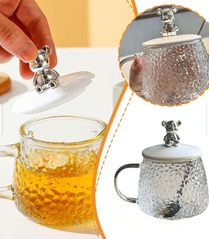 Taza de vidrio de Oso
